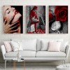 2019 Red Roses Clock Picture Diy 5d Diamond Embroidery Cross Stitch UK VM8915