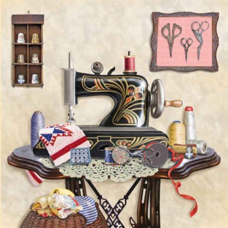 2019 New Hot Sale Sewing Machine Pattern 5d Diamond Painting Set UK VM91111