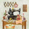 2019 New Hot Sale Sewing Machine Pattern 5d Diamond Painting Set UK VM01110
