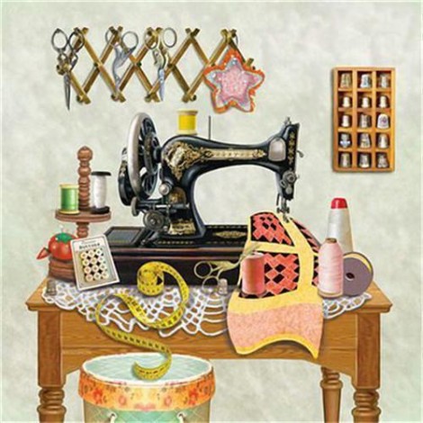 2019 New Hot Sale Sewing Machine Pattern 5d Diamond Painting Set UK VM01110
