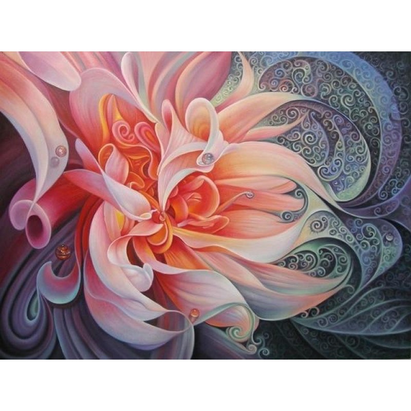 Pink Modern Art Colo...