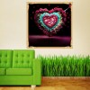 Popular Valentines Day Gift Romantic Flowers Heart Diamond Painting Kits AF9430