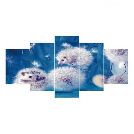 Large Size Multi Panel Dandelion 5D DIY Full Drill Diamond Painting Kits UK QB8125