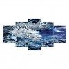 Multi Panel Dream Chinese Style Dragon 5D DIY Mosaic Diamond Painting Kits UK QB9005