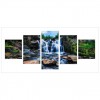 Multi Panel Landscape Waterfall Embroidery 5D DIY Full Drill Diamond Painting Kits UK QB8059