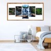 Multi Panel Landscape Waterfall Embroidery 5D DIY Full Drill Diamond Painting Kits UK QB8059