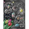 2019 New Hot Sale Blackboard Flower Decor 5d DIY Diamond Painting Kits UK VM8174