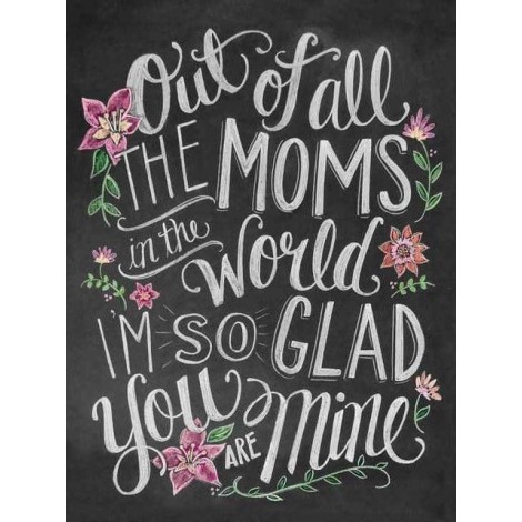 2019 New Hot Sale Blackboard Flower 5d DIY Diamond Painting Kits UK VM8177