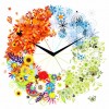 5D DIY Diamond Painting Cartoon Flower Clock Rhinestone Mosaic VM90399