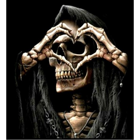 Special Skull Heart 5D DIY Embroidery Cross Stitch Diamond Painting Kits UK NB0135