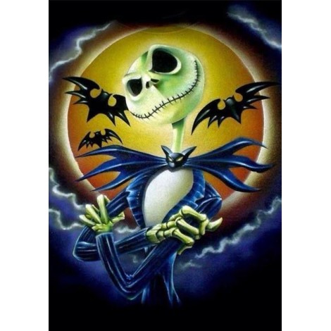 2019 Cartoon Halloween Skeleton Bat 5d Diy Diamond Painting Kits UK VM8046