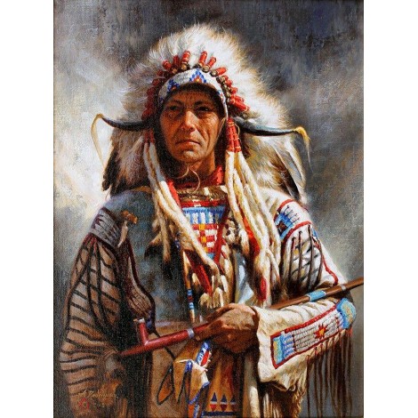 2019 New Hot Sale Indian Soldier Portrait Diy 5d Crystal Diamond Painting Kits UK VM20066