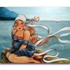 Modern Art Hot Sale Square Drill Cartoon Fat Woman 5d Diy Diamond Painting Kits UK VM9136
