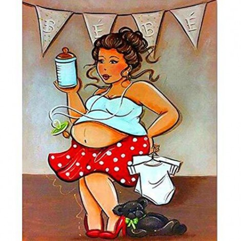 2019 Cartoon Woman Pattern Portrait 5d Diy Diamond Painting Kits UK VM77147