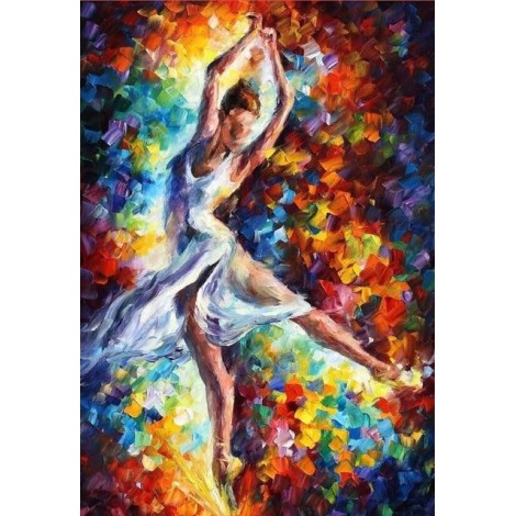 Oil Painting Style Full Square Drill Dancer 5d Diy Diamond Painting Kits UK NA0934