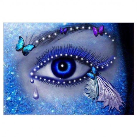 Hot Sale Modern Art Style Eye Portrait Diy 5d Full Diamond Painting Kits UK QB5913