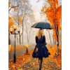 2019 Landscape Autumn Tree Girl Diy 5d Crystal Diamond Painting Kits UK VM20028