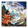 Popular Oil Painting Styles Beauty And Wolfs Diamond Painting Kits UK AF9335