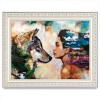 Cheap Oil Painting Styles Beauty And Wolf Diamond Painting Kits UK AF9377
