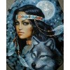Oil Painting Style Beauty And Animal 5d Diy Cross Stitch Diamond Painting Kits UK QB6539