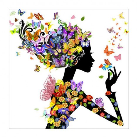 2019 Cheap Dream Girl Pattern Diy 5d Full Diamond Painting Kits UK QB6005