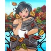 2019 Cartoon Woman Pattern Portrait 5d Diy Diamond Painting Kits UK VM7749