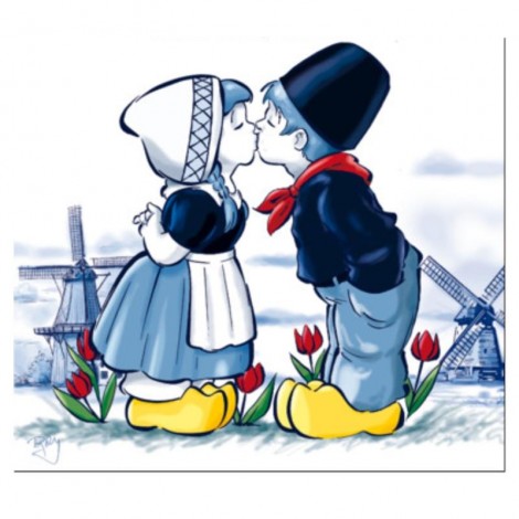 Cartoon Full Square Drill Boy And Girl 5d Diy Cross Stitch Diamond Painting Kits UK NA0957