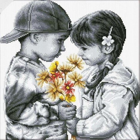2019 Modern Art Boy And Girl 5d Diy Embroidery Diamond Painting Kits UK NA0956
