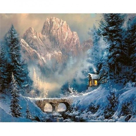 2019 New Hot Sale Wall Decor Landscape Nature Mountain 5d Diy Diamond Painting Kits UK VM4097