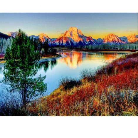 Natural Mountain 5d Diy Diamond Painting Cross Stitch UK VM3670