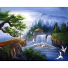 Landscape Waterfalls Mountain 5d Diy Crystal Diamond Painting Kits UK VM4161