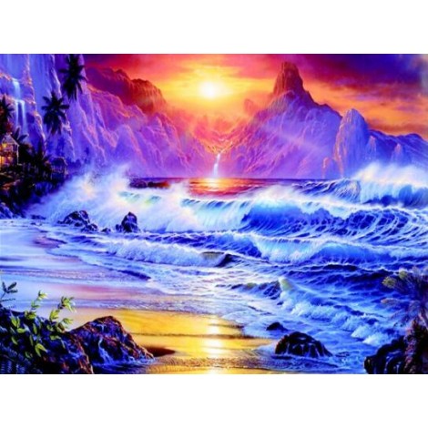 2019 Dream Landscape Mountain Sea 5d Diy Diamond Painting Kits UK VM20496