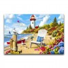 Oil Painting Style Summer Beach 5D DIY Embroidery Diamond Painting Kits UK NA0874