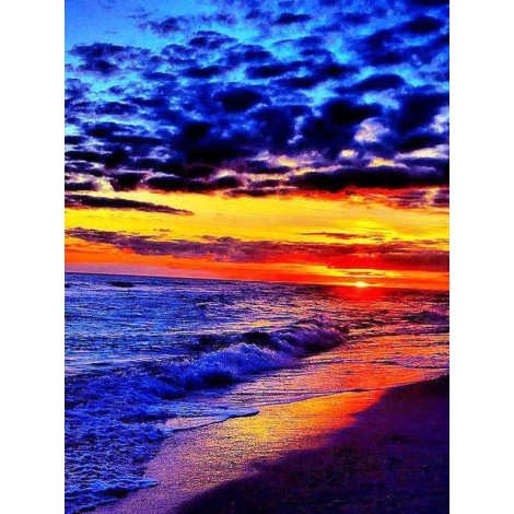 2019 New Hot Sale Dream Sea Beach Sunset 5d Diy Diamond Painting Kits UK VM09695