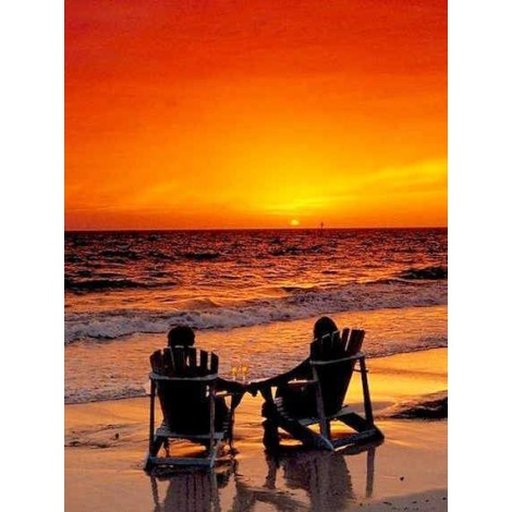 2019 Dream Beach Sunset 5d Diy Diamond Painting Kits UK VM9672