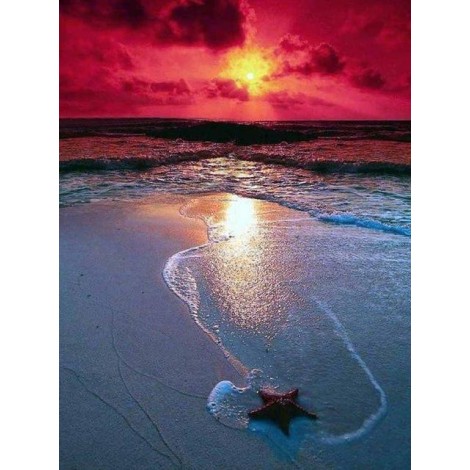 2019 Dream Landscape Natural Beach Sunset 5d Diy Diamond Painting Kits UK VM9699