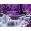 2019 Dream Lavender Charming Waterfall 5d Diy Kits UK Diamond Cross Stitch VM1007