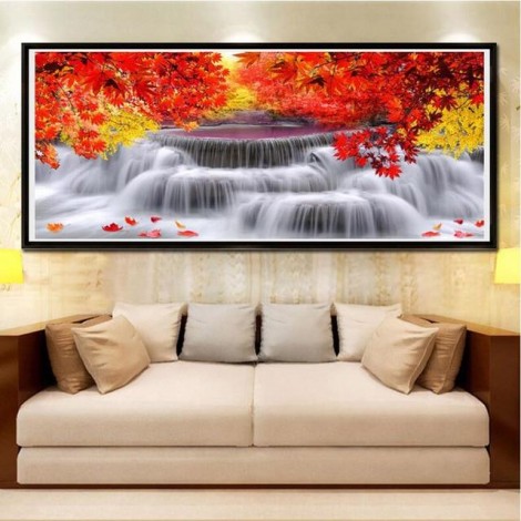 2019 Waterfalls Large Sizes 5d Diy Diamond Painting Kits UK VM4128