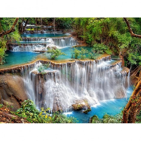 2019 New Hot Sale Scenic Waterfall  5d Diy Diamond Painting Kits UK VM8635
