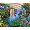 Wall Decor Landscape Waterfalls Nature 5d Diy Diamond Painting Kits UK VM4162
