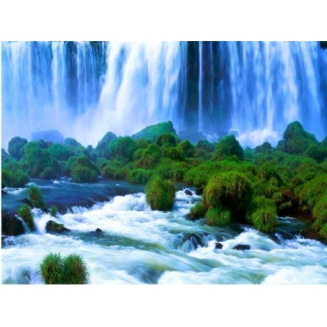 2019 Hot Sale Landscape Waterfall 5d Diy Diamond Painting Kits UK VM09672
