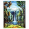 Popular Autumn Series Oil Painting Styles Forest WaterFalls Diamond Painting Kits AF9404