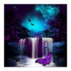 Fantasy Styles Night butterfly Waterfalls Diamond Painting Kits AF9408