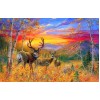2019 Hot Sale Full 5d Diy Diamond Painting Kits UK Autumn Forest Landscape Deer VM20488