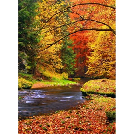 2019 Dream Landscape Forest Lake 5d Diy Diamond Painting Kits UK VM9467