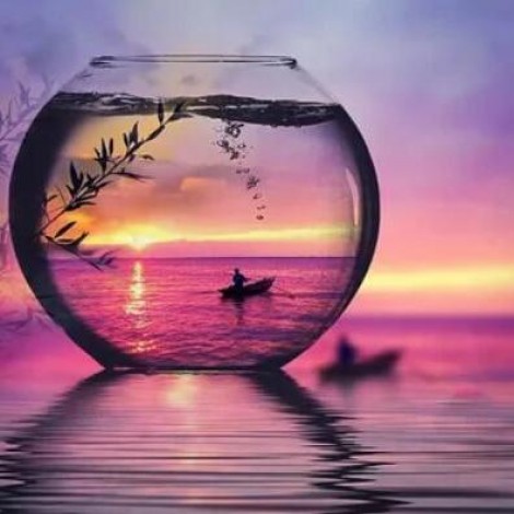 2019 Special Colorful Bottles Sunset Landscape 5d Diy Diamond Painting Kits UK VM7839