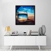 World In Glass Series Blue Style Sunset Diamond Painting Kits UK Af9727