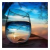 World In Glass Series Blue Style Sunset Diamond Painting Kits UK Af9727