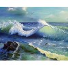 Hot Sale Nature Sea Wave Pattern 5d Diy Cross Stitch Diamond Painting Kits UK QB7128