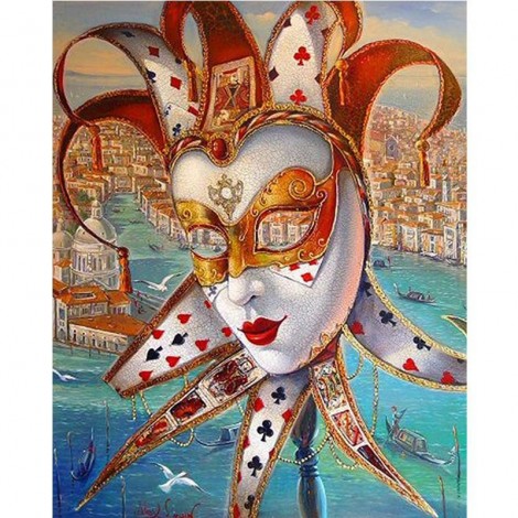 Special Full Drill Mosaic Clown 5D Diy Cross Stitch Diamond Painting Kits UK NA0007